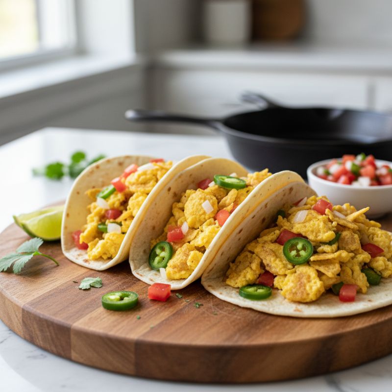 Speedy Migas Tacos