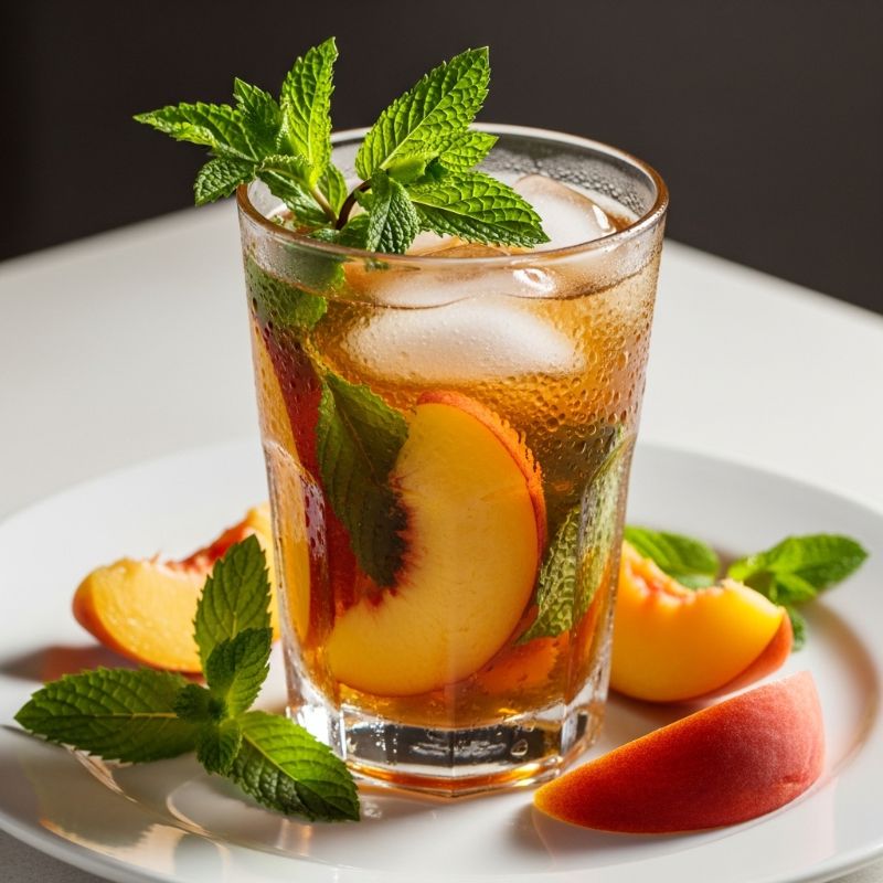 Peach Mint Iced Tea