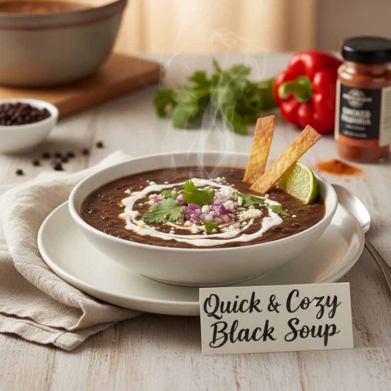 Quick & Cozy Black Bean Soup