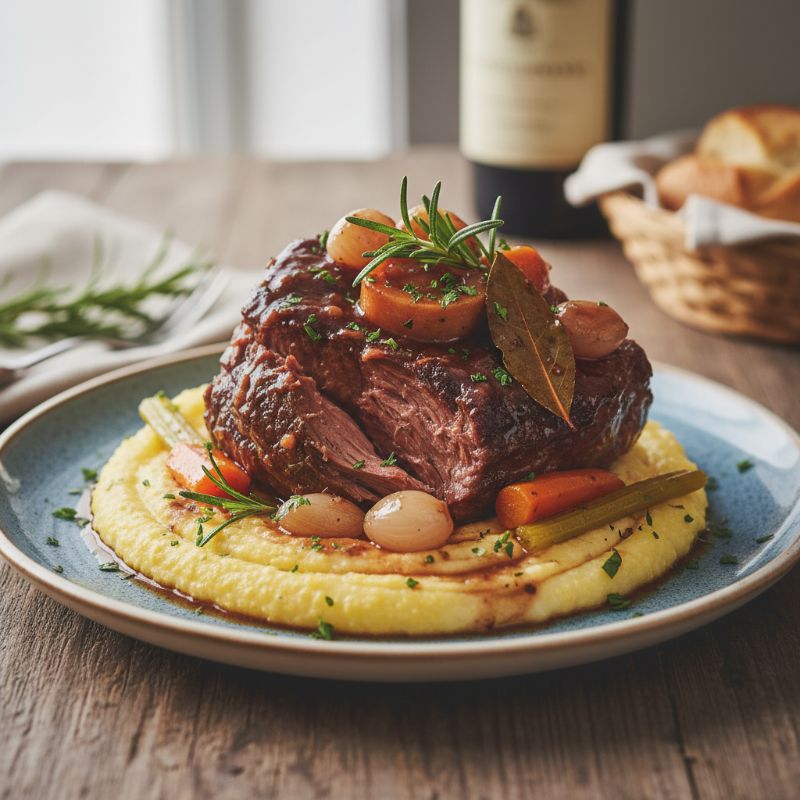 Brasato al Barolo: Piedmontese Braised Beef in Barolo Wine