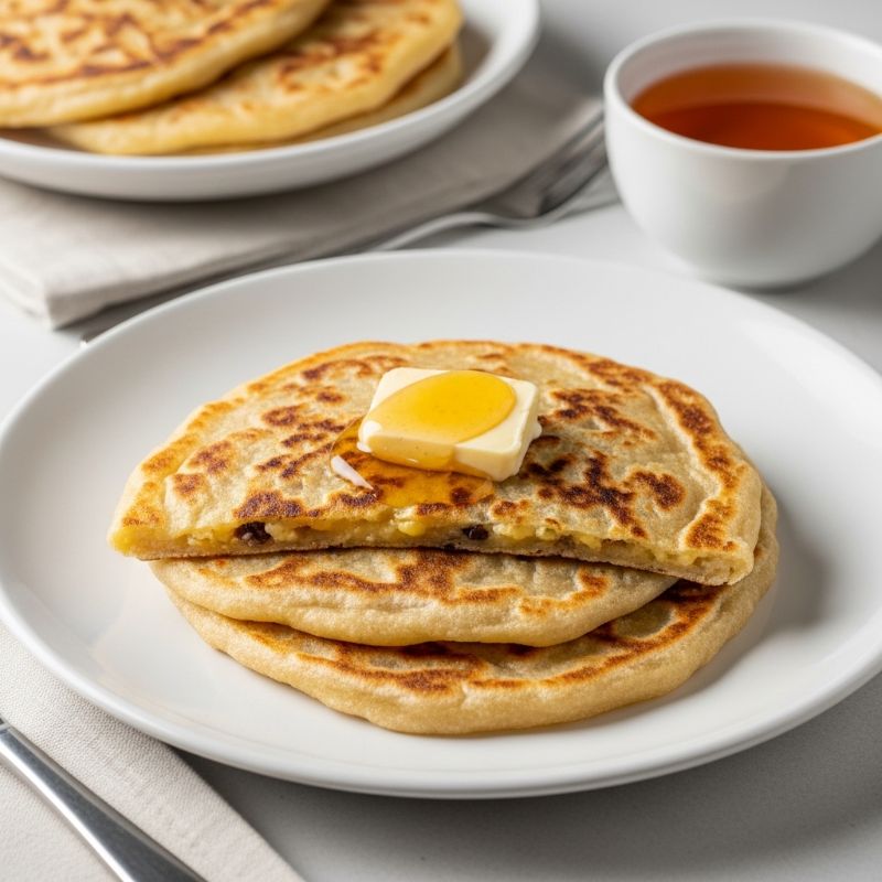 Halal Moroccan Msemen with Honey Butter