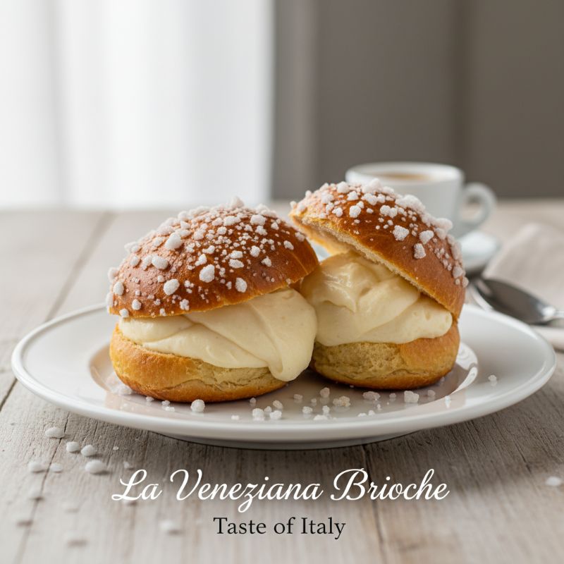 La Veneziana Brioche with Vanilla Cream