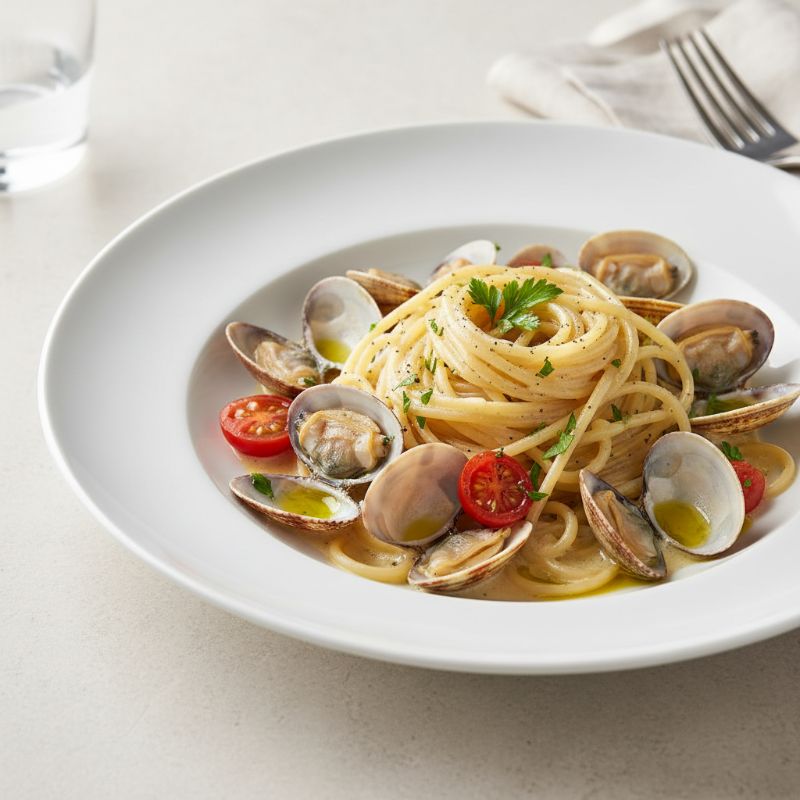 Spaghetti alle Vongole with Manila Clam Crema