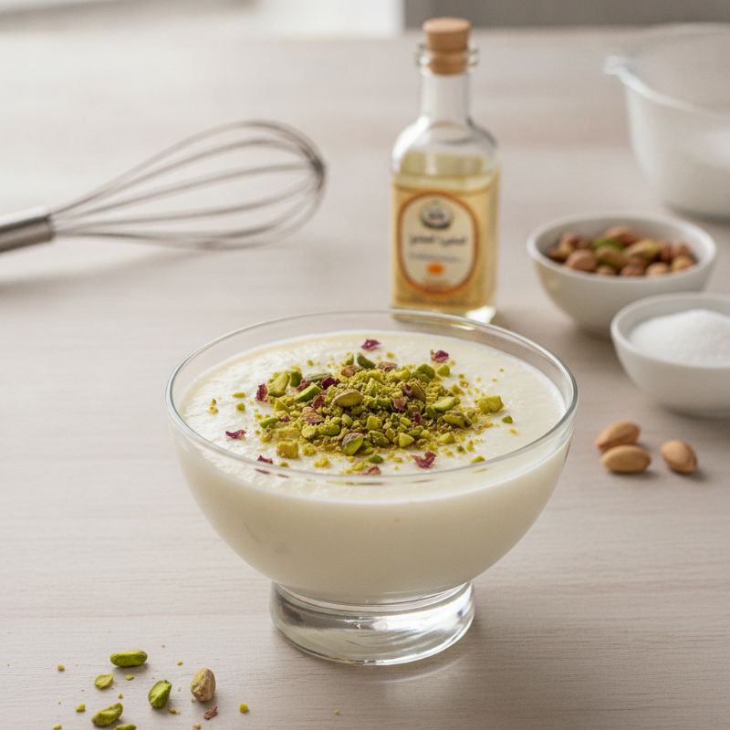 Orange Blossom & Pistachio Mouhalabieh (Halal)