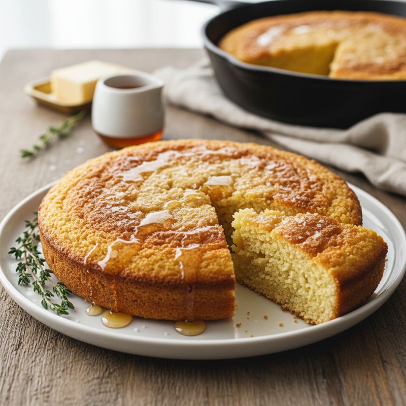 Honey-Butter Skillet Cornbread