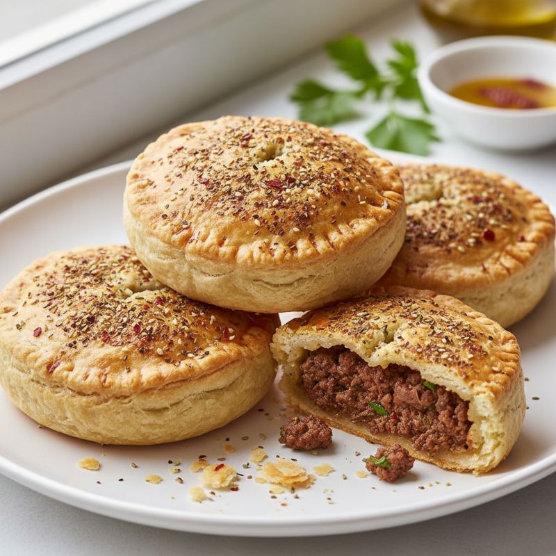 Za'atar Spiced Meat Pies with Flaky Shortcrust