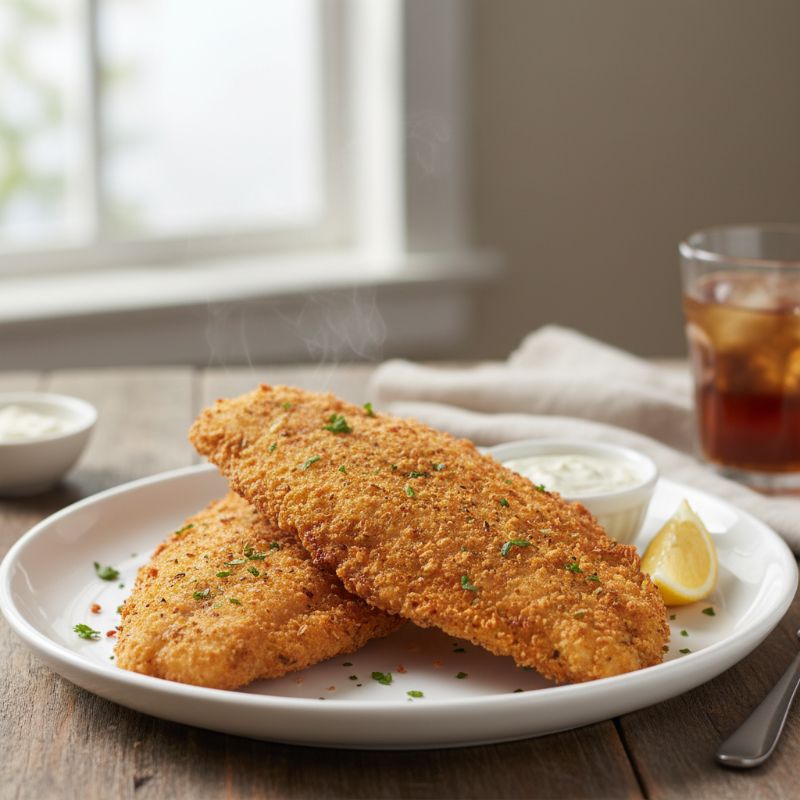 Kosher Crispy Fried Flounder