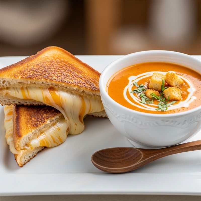 Ultimate Grilled Cheese & Creamy Tomato Soup