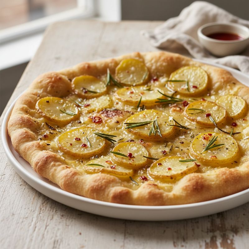 Quick Potato & Rosemary Flatbread