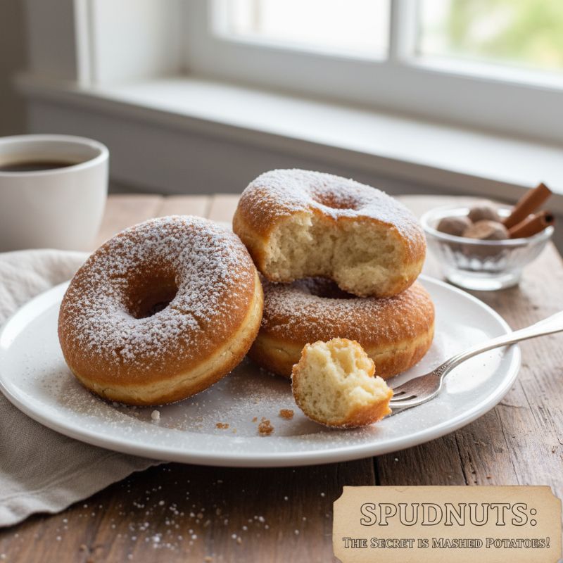 Old-Fashioned Potato Doughnuts (Spudnuts)