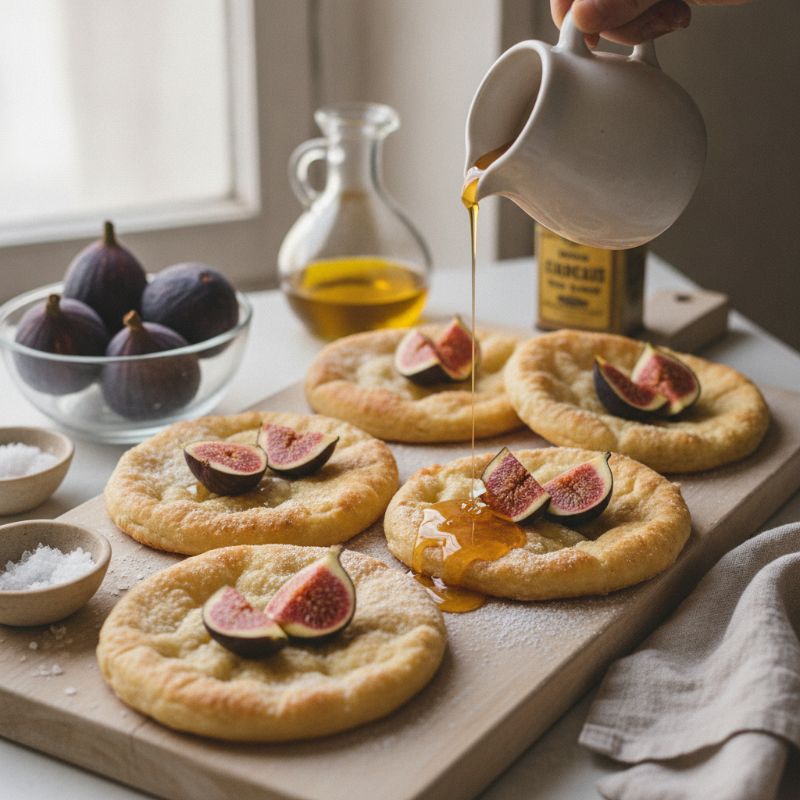 Olive Oil Tortas with Figs and Orange Blossom Honey