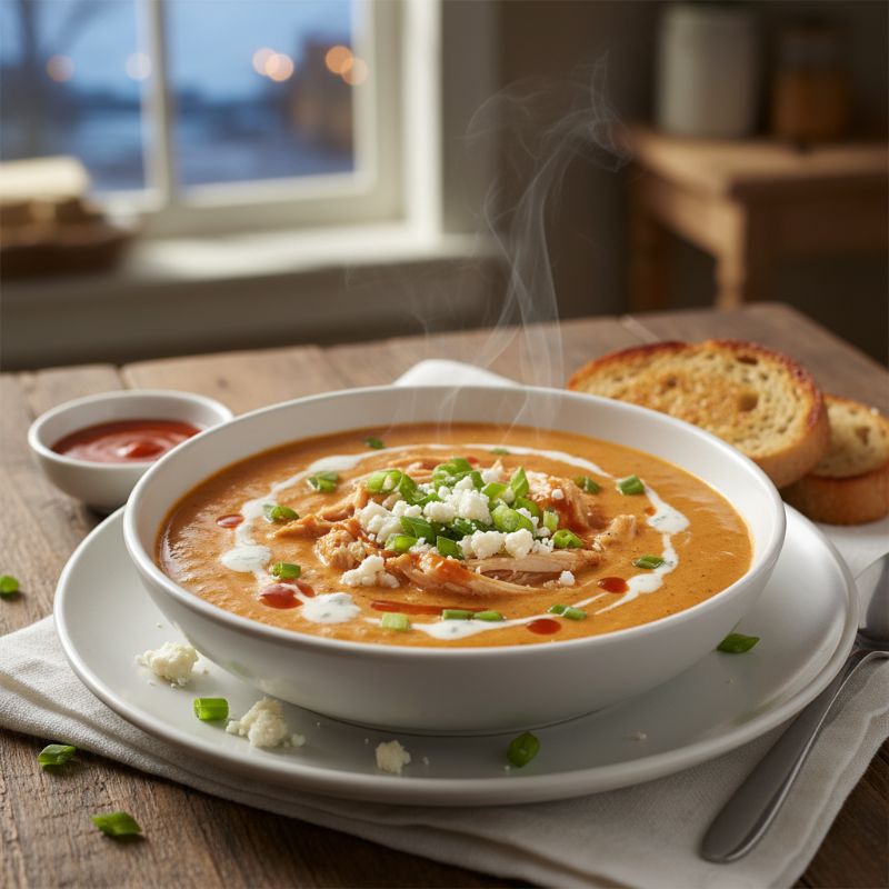 Creamy Keto Buffalo Chicken Soup