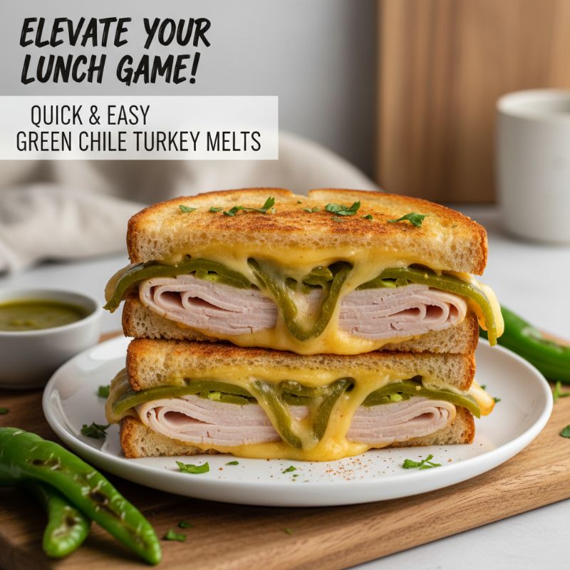 Green Chile Turkey Melts