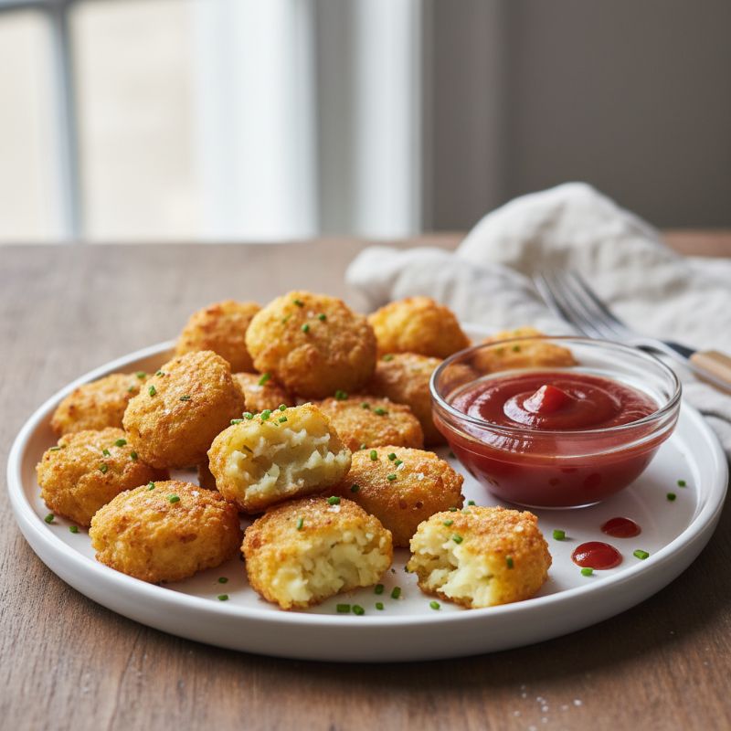 Crispy Baked Cauliflower Tots