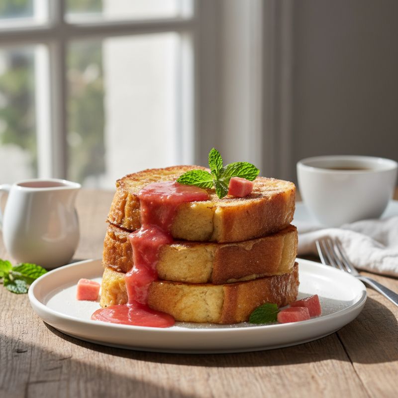 Cuban Bread French Toast with Guava Syrup