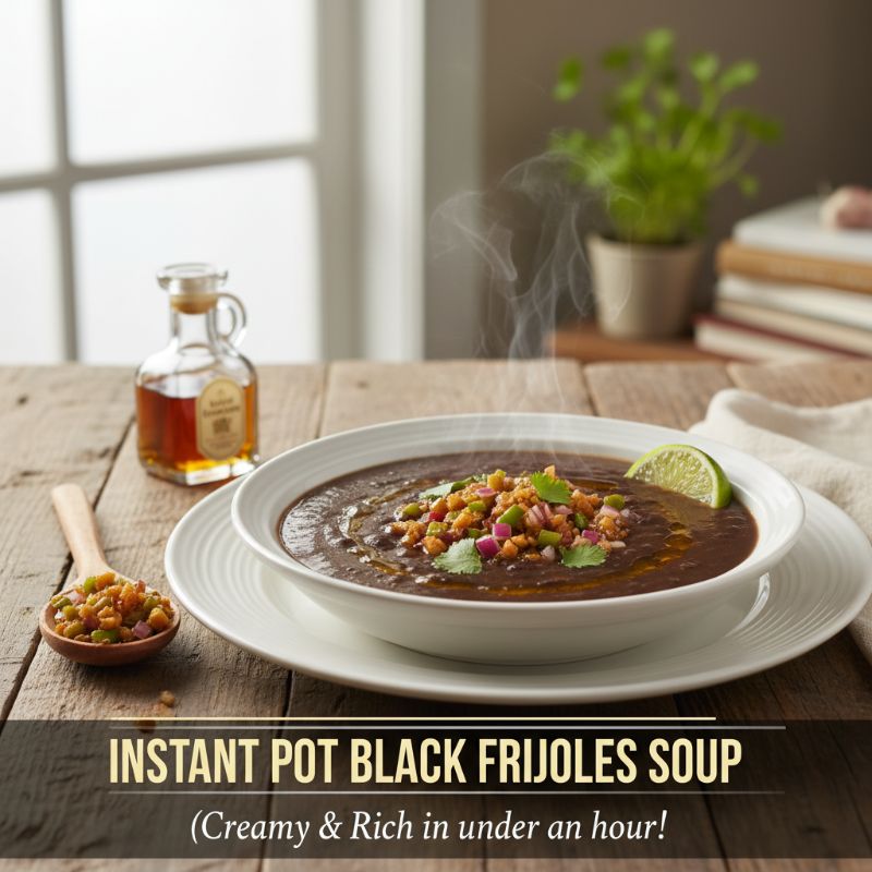 Instant Pot Black Bean Soup (Potaje de Frijoles Negros)