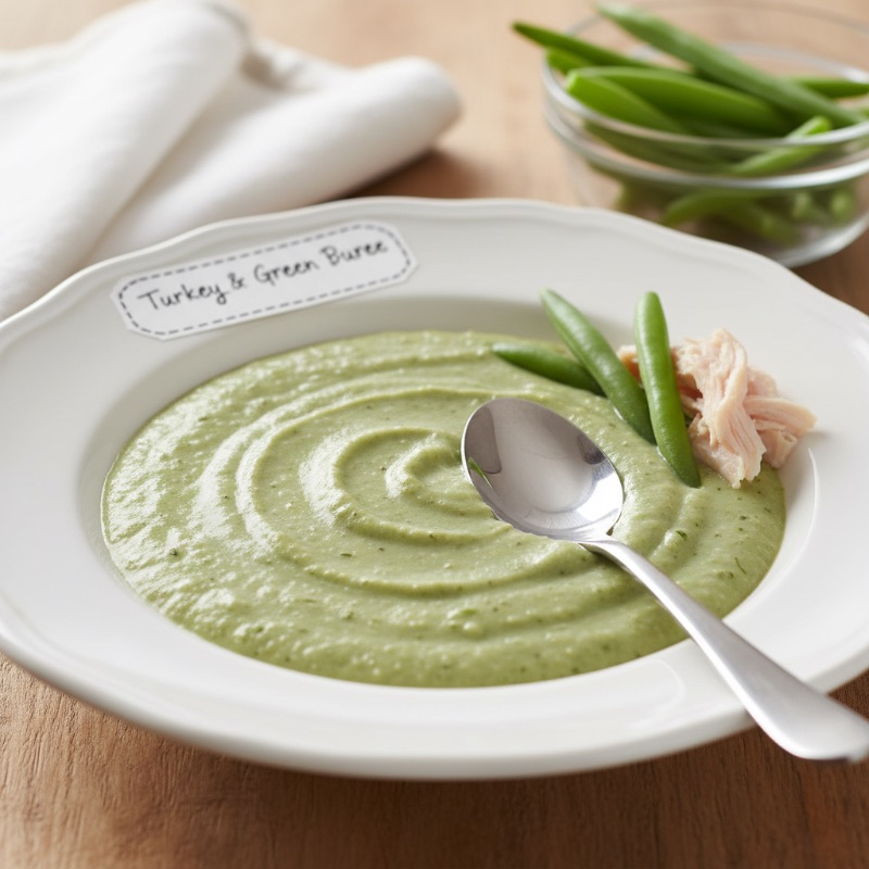 Turkey and Green Bean Puree