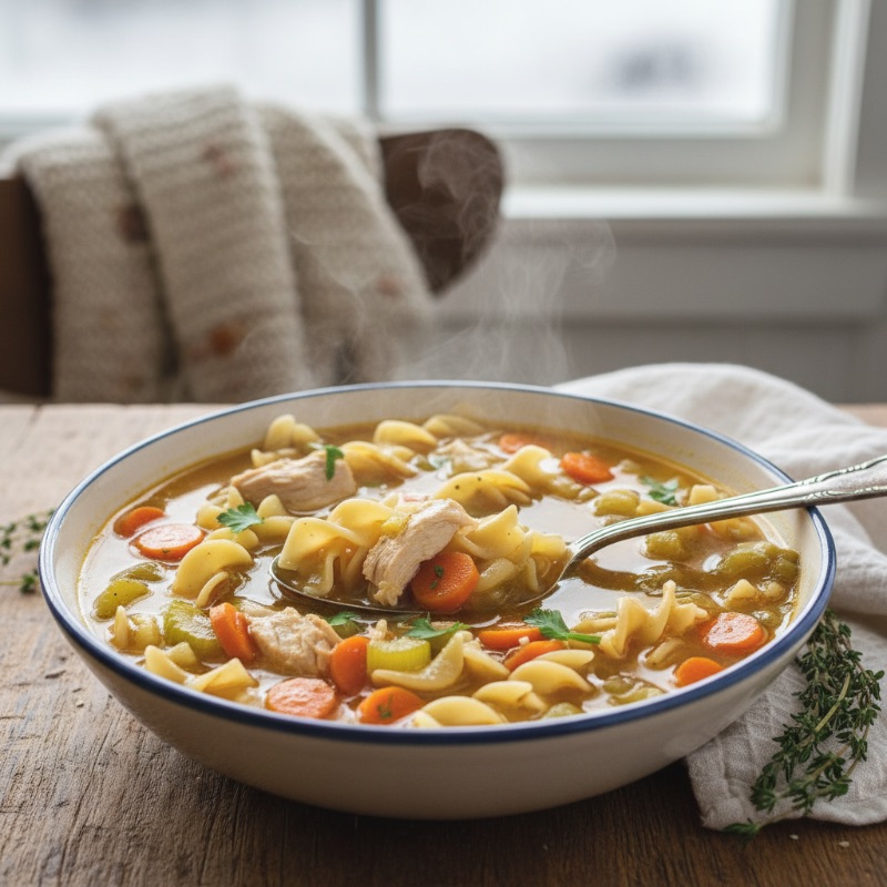 Crockpot Chicken Noodle Soup