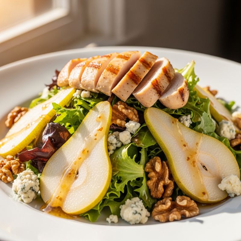 Pear, Walnut & Blue Cheese Salad