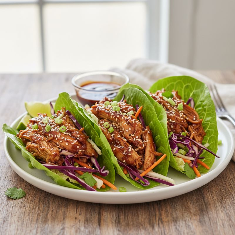 Hoisin Chicken Cabbage Tacos