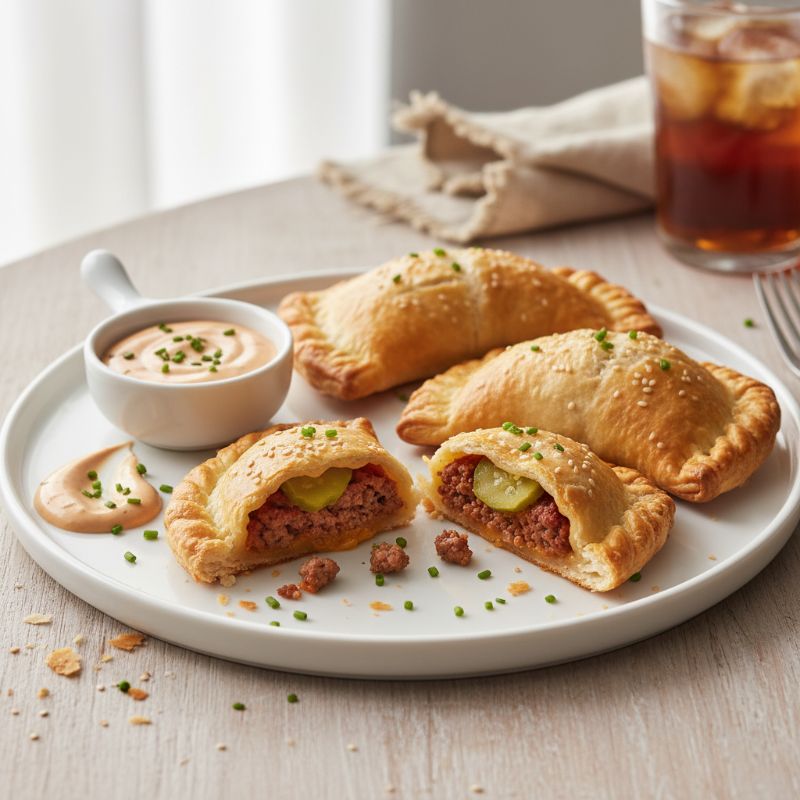 Cheeseburger Empanadas with Special Sauce