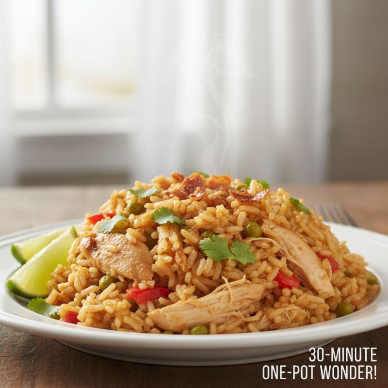 Coconut Rice Arroz con Pollo (One-Pot)