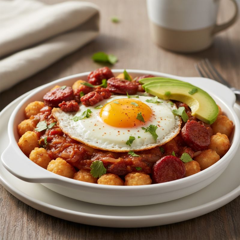 Chorizo & Tot Breakfast Cazuela
