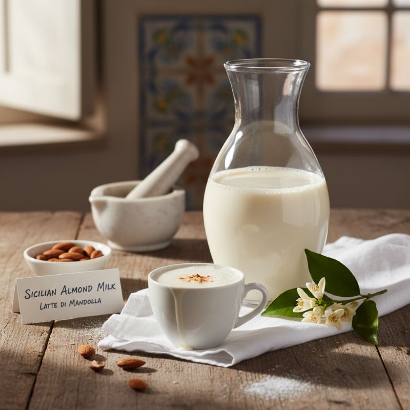 Homemade Sicilian Almond Milk (Latte di Mandorla)
