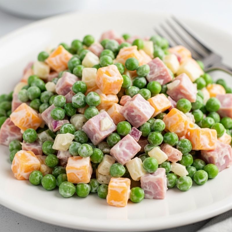 Creamy Pea and Ham Salad