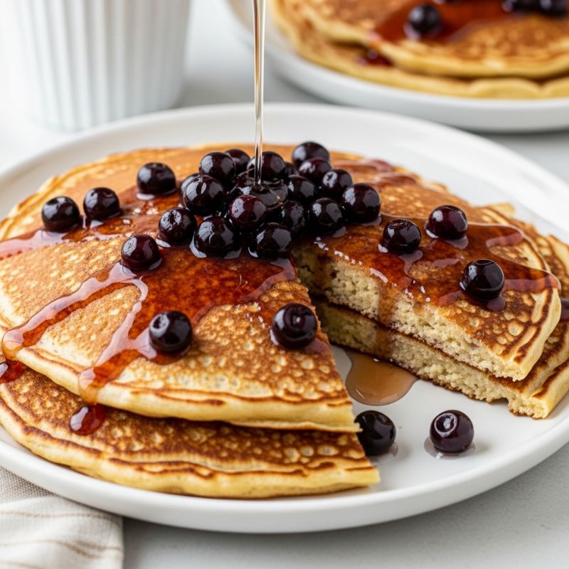 Sheet Pan Pancakes with Wild Chokecherry Syrup