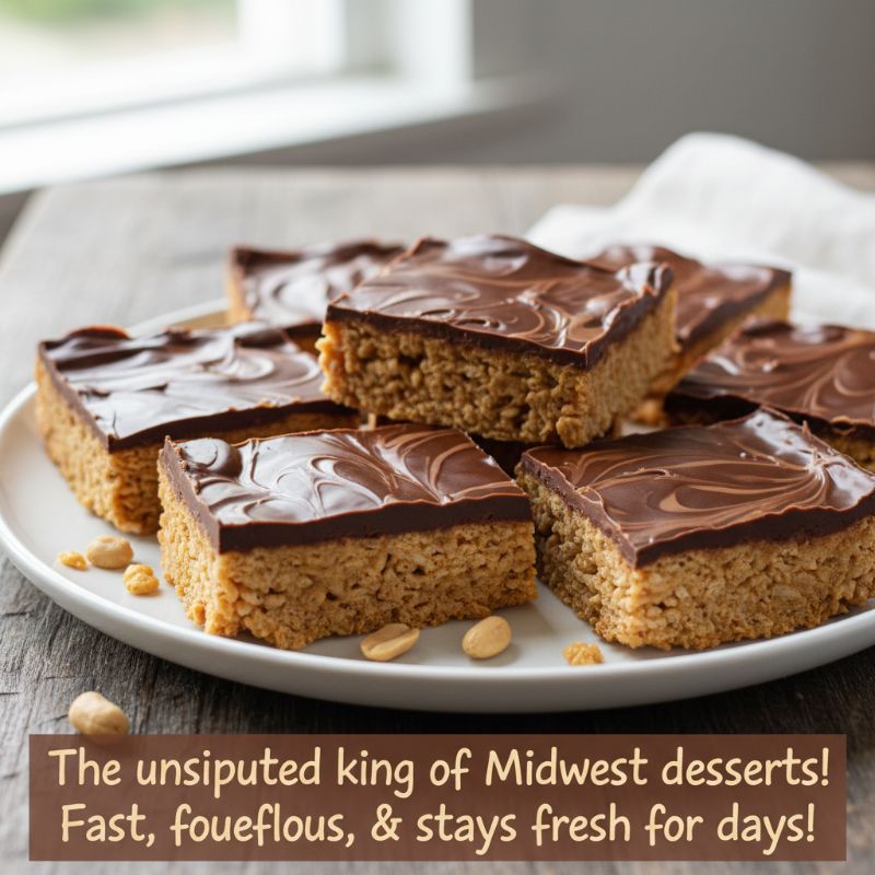 Scotcheroos: No-Bake Peanut Butter Bars