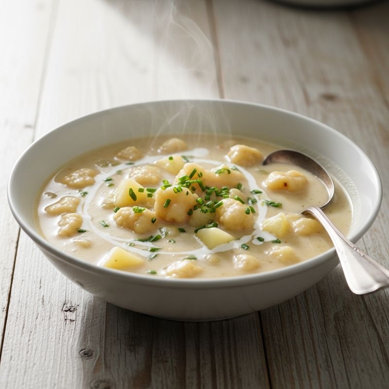 Quick & Easy Knoephla Soup