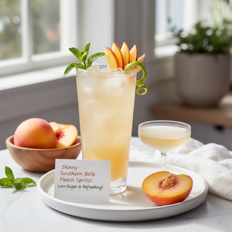Skinny Southern Belle Peach Spritz
