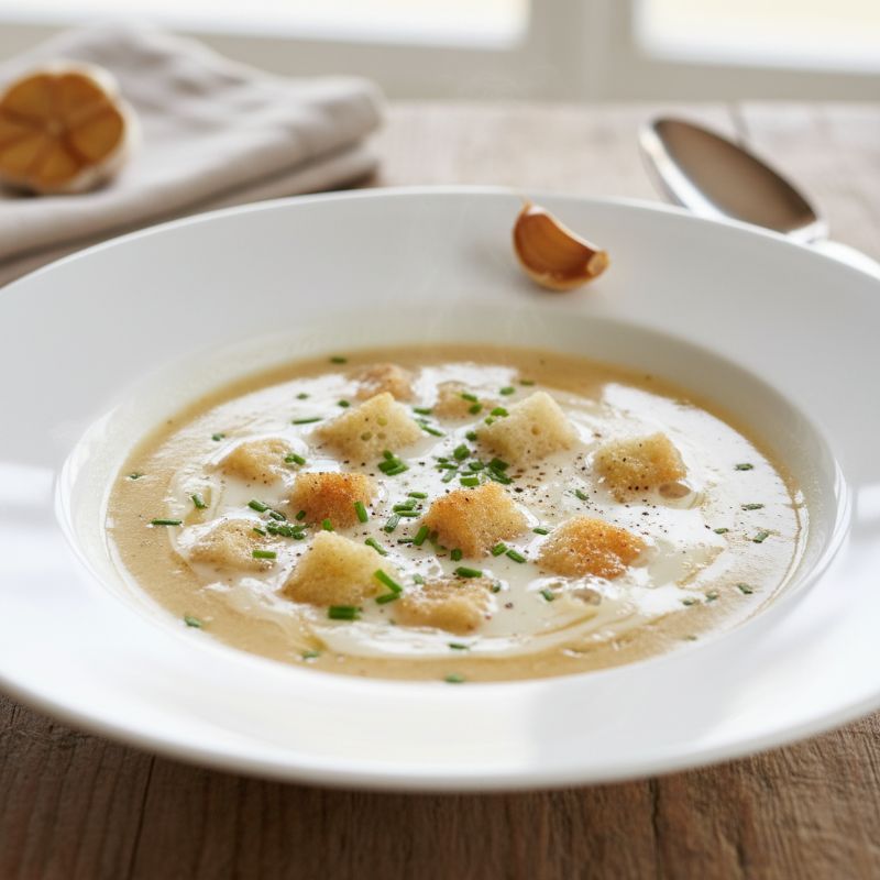 French Garlic & Bread Soup (Tourin à l'Ail)