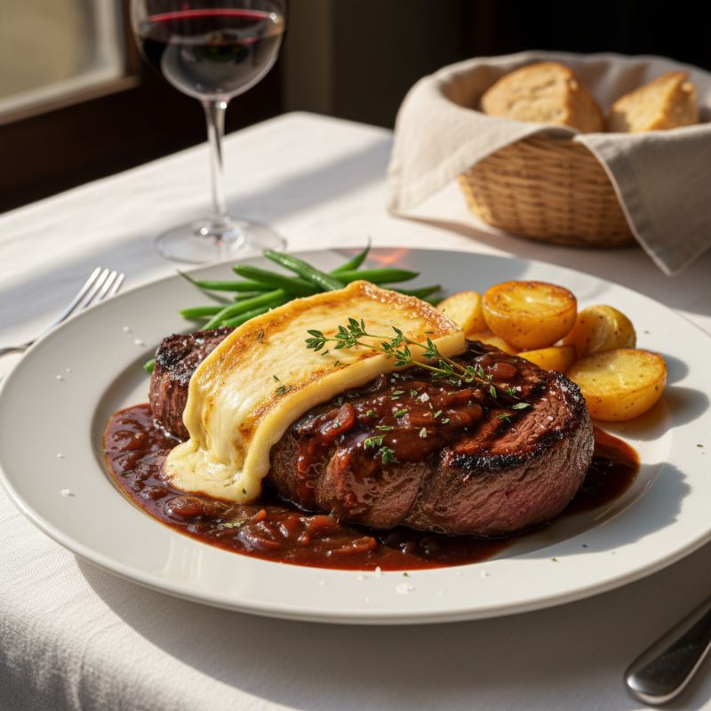 Entrecôte à la Bordelaise with Ossau-Iraty