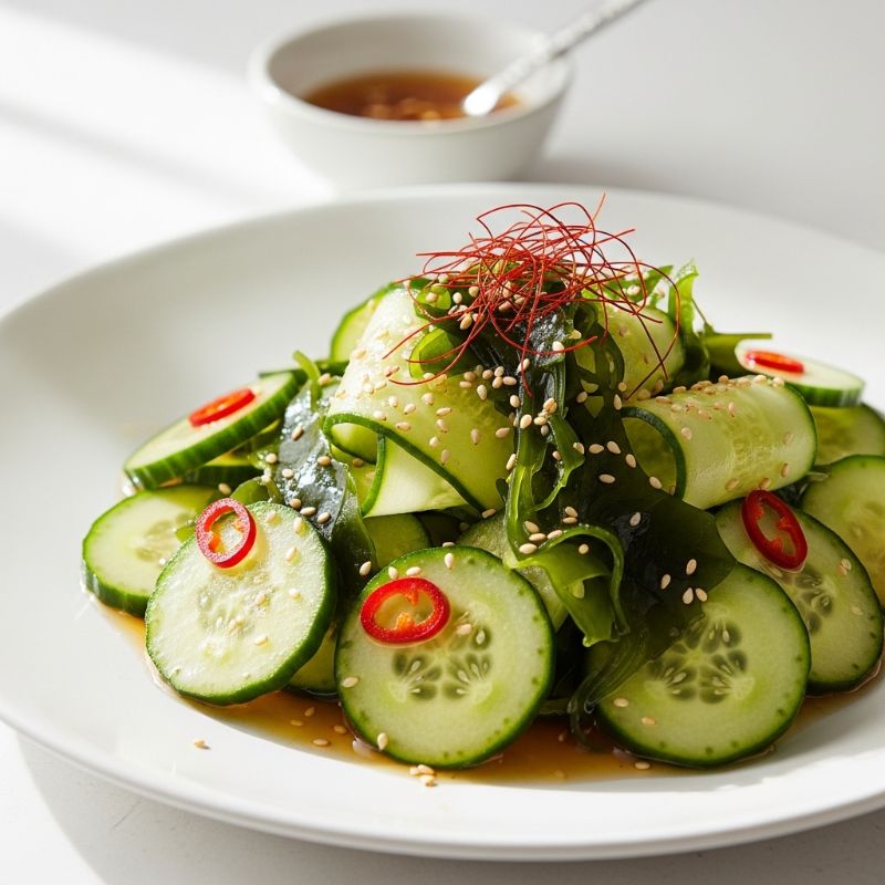 Quick & Refreshing Japanese Cucumber Salad (Sunomono)