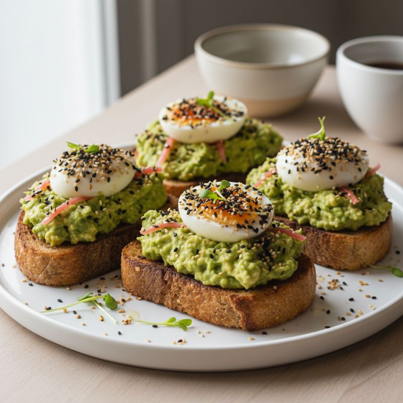 Miso-Ginger Avocado Toast with Furikake
