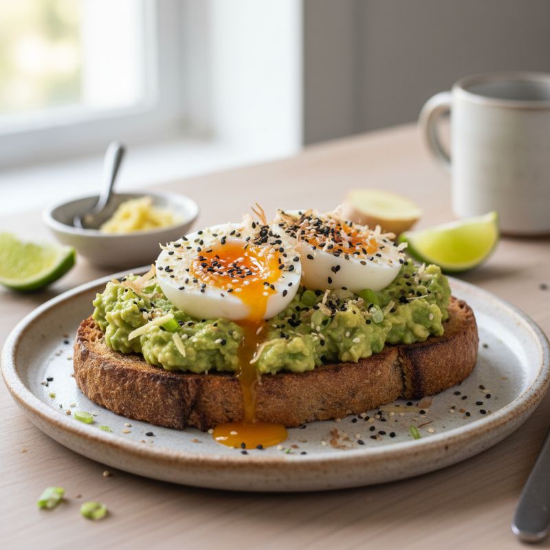 Miso-Ginger Avocado Toast with Furikake
