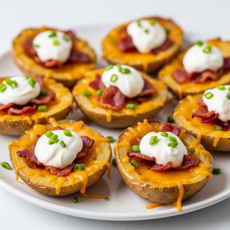 Air Fryer Loaded Potato Skins