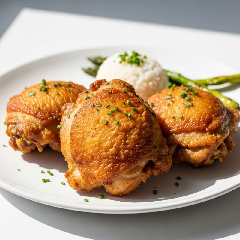 Air Fryer Crispy Chicken Thighs