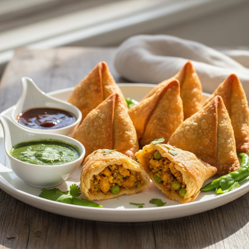 Crispy Air Fryer Vegetable Samosas