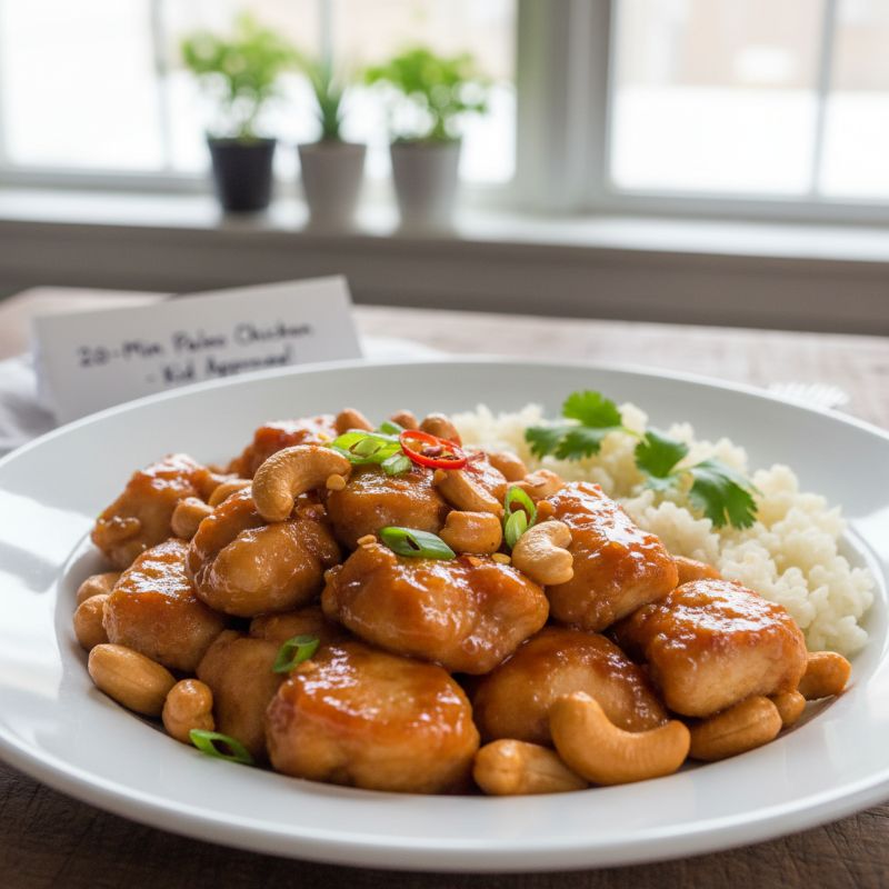 20-Minute Paleo Cashew Chicken Recipe