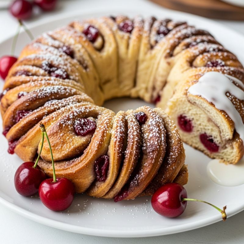 Spiced Cherry Breakfast Ring