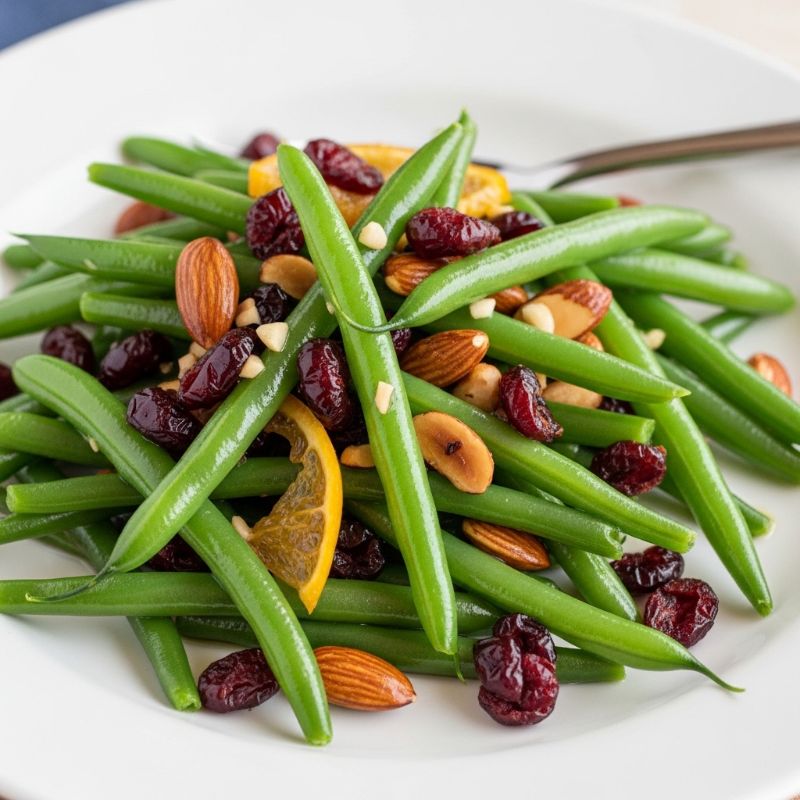 Green Beans with Cranberries and Almonds