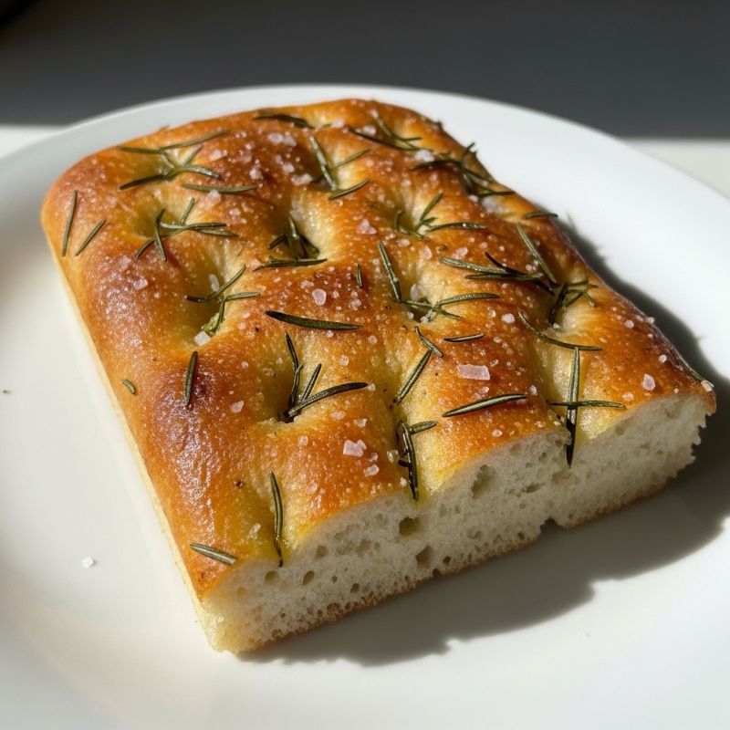 Focaccia Genovese with Rosemary and Sea Salt