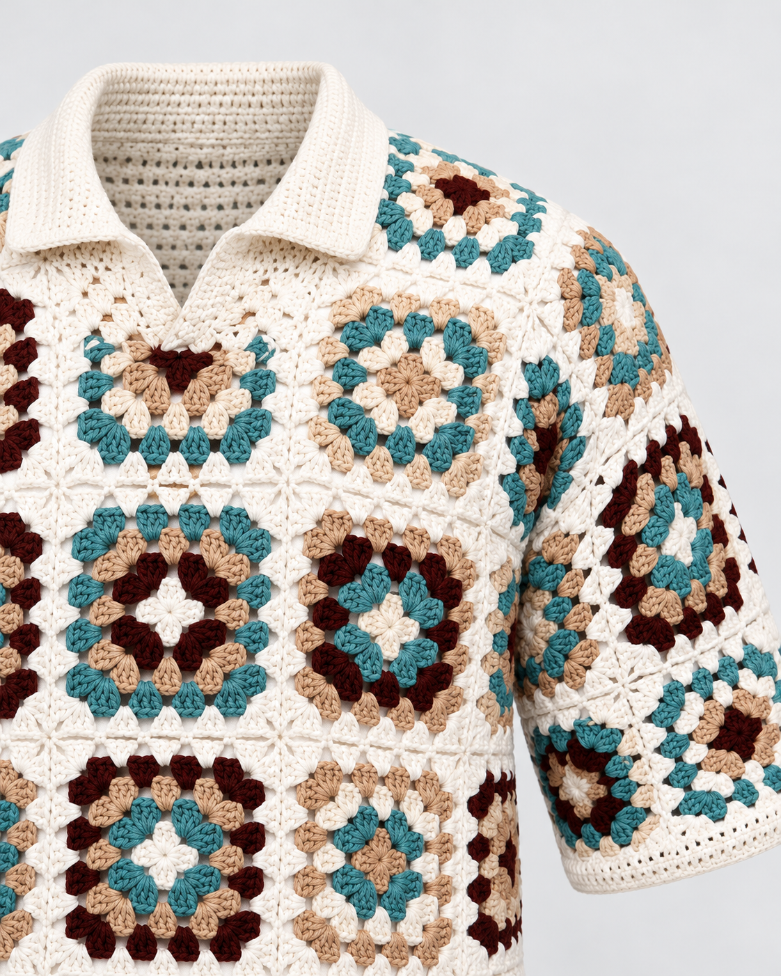 MULTI-COLOR CROCHET SHIRT