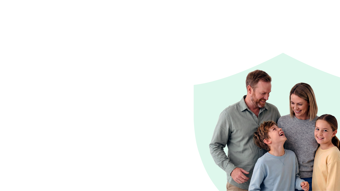 Happy healthy family