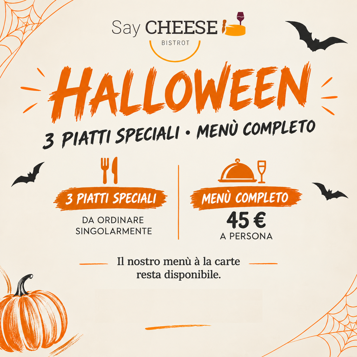 🎃 Halloween da Say CHEESE Bistrot