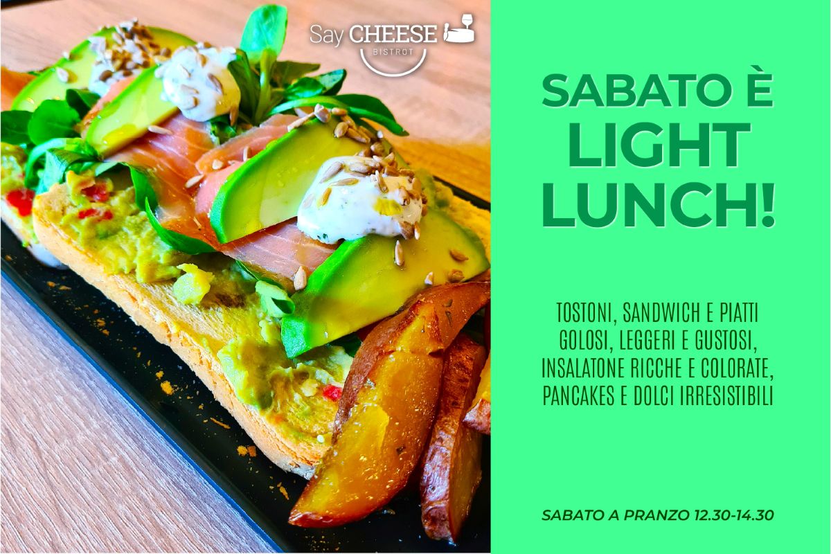 Sabato è gusto e leggerezza con il Light Lunch