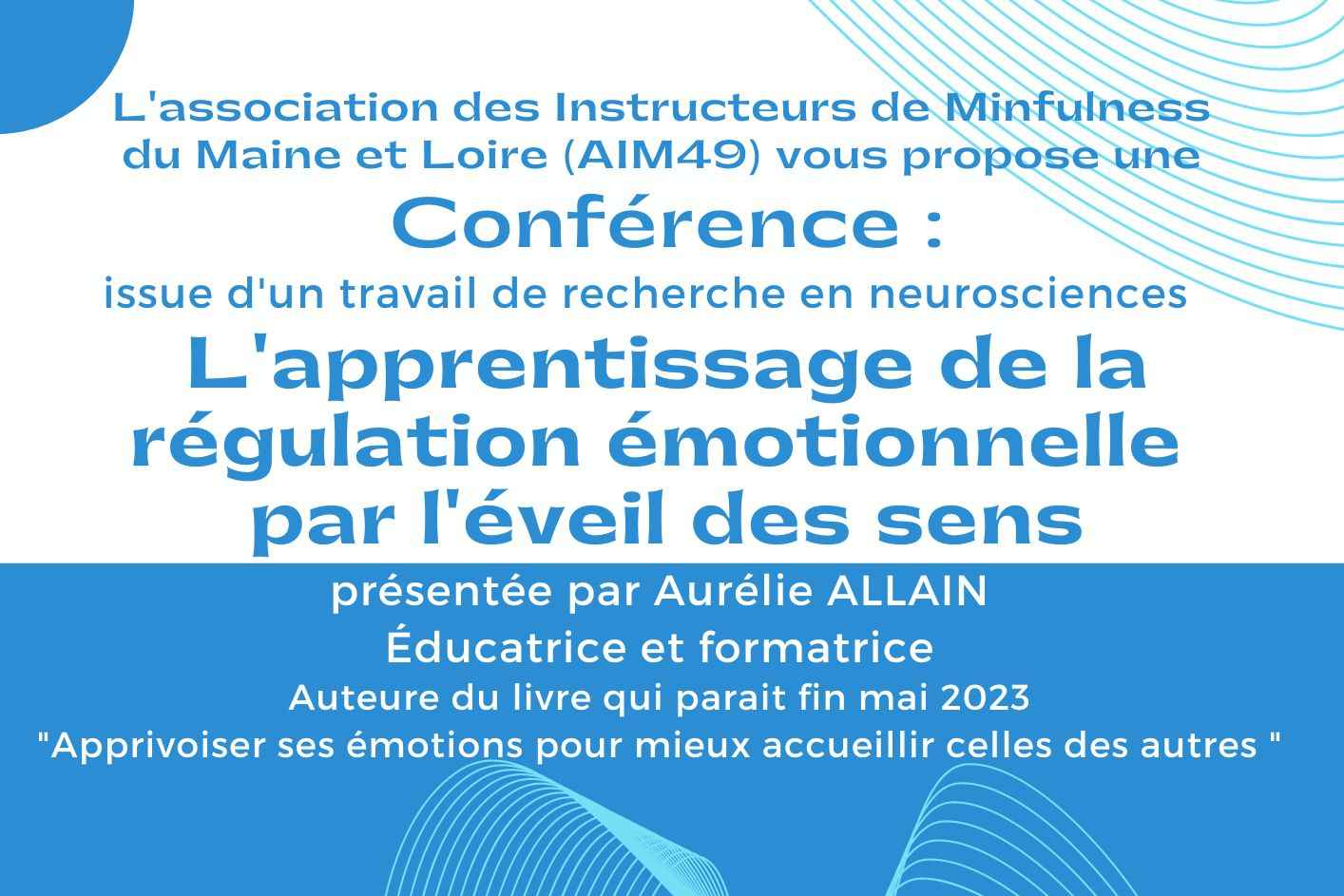 Image de conférence L'apprentissage de la régulation émotionnelle par l'éveil des sens à Amphithéâtre du centre de rééducation des capucins  - Angers